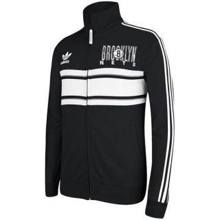 adidas Brooklyn Nets 2013 Court Series Full Zip Track Jacket   Black/White