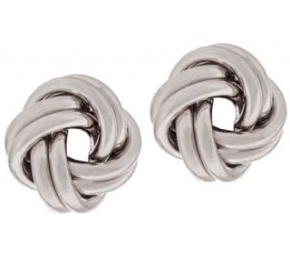 EternaGold Polished Love Knot Earrings 14K Gold —