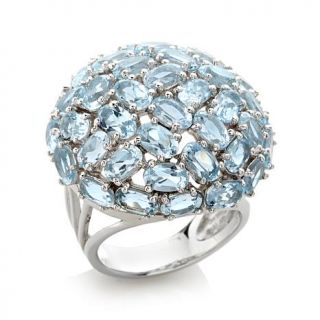 Colleen Lopez "Bold Bliss" Sterling Silver Gemstone Cluster Ring   7727089