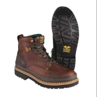 Georgia Boot Size 9 Steel Toe Work Boots, Men's, Brown, D, G6374 009M