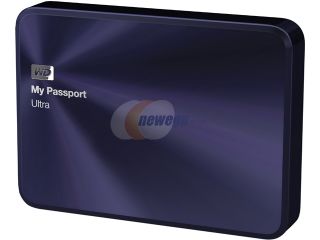 Open Box WD 2TB Blue Black My Passport Ultra Metal Edition Portable External Hard Drive   USB 3.0   WDBEZW0020BBA NESN