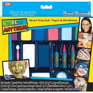 POOF Slinky Ideal Be Anything Vibrant Party Pack Face Painting Kit, 8 Color Set