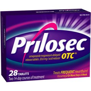 Prilosec OTC Frequent Heartburn Medicine and Acid Reducer Tablets, 28 count