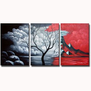 Blood Mountain 3 piece Hand painted Canvas  ™ Shopping