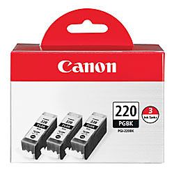 Canon PGI 220 Black Ink Cartridges 2945B004 Pack Of 3