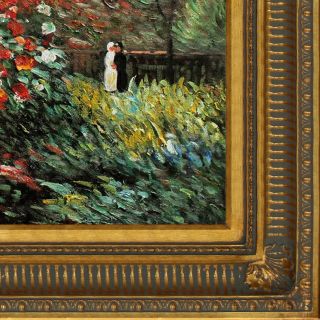 Tori Home The Artists Garden Monet Framed Original Painting