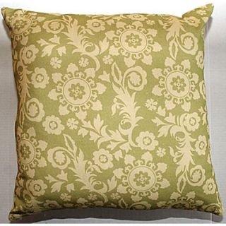 Divine Designs Roopa Throw Pillow; Green