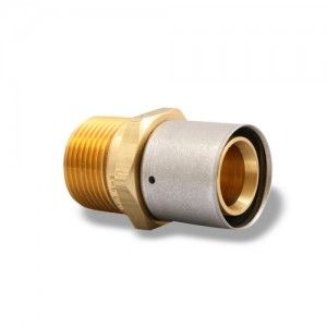 Uponor Wirsbo D4525075 1/2" PEX AL PEX x 3/4" Male Adapter