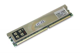 GeIL Ultra 512MB 184 Pin DDR SDRAM DDR 533 (PC 4200) Desktop Memory Model GL5124200P