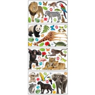 Sticky Pix Removable and Repositionable Ultimate Wall Appliques Sticker Zoo WA 0008E