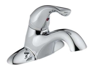 DELTA 501 DST Euro Modern 4" Centerset Classic Single Handle Centerset Lavatory Faucet   Less Pop Up Polished Chrome