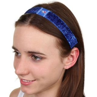 Toronto Blue Jays Womens Royal Blue Glitter Elastic Headband