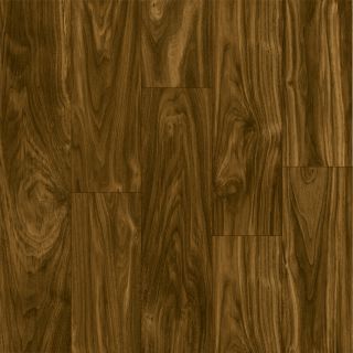 Style Selections 4.96 in W x 4.23 ft L Dark Walnut Wood Plank Laminate Flooring