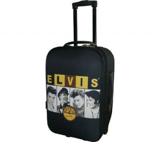 Elvis Presley Signature Product Elvis and Sun Upright Luggage   Black