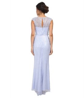 Badgley Mischka Sequined Lace Gown