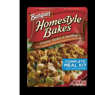 Banquet Home style Bakes Creamy Turkey & Stuffing, 25.8 ounces