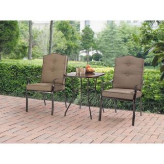 Mainstays Maddison Heights 3 Piece Bistro Set, Brown