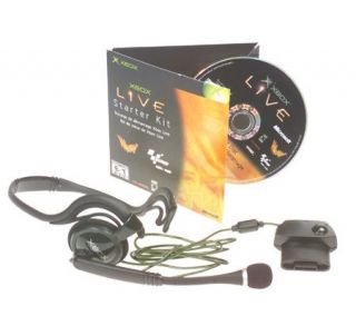 Xbox LIVE Starter Kit w/ NFL Fever 2003, Headset and 1 Year Service —