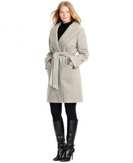 Lauren Ralph Lauren Plus Size Belted Wrap Coat