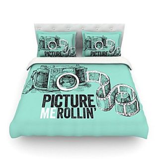 KESS InHouse Picture Me Rollin Featherweight Duvet Cover; Twin