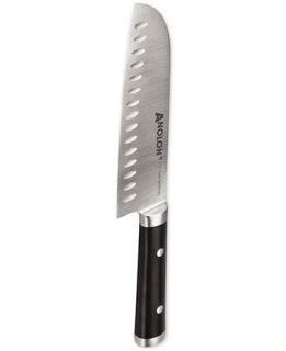 Anolon Cutlery 7 Japanese Stainless Steel Santoku Knife with Sheath