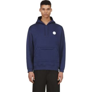 Kenzo Navy Rubber Logo Patch Hoodie