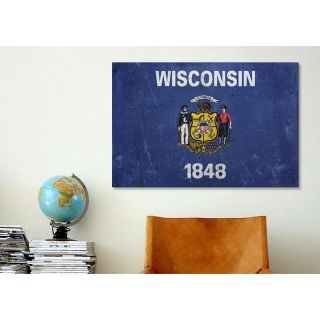Wisconsin Flag, Lomo Film Grunge Graphic Art on Canvas by iCanvas