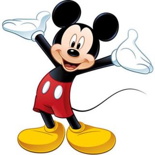 Disney   Peel & Stick Giant Wall Decal, Mickey Mouse