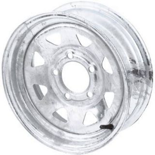 High Speed Replacement Trailer Wheel, 15in. 5-Hole, Galvanized, Spoked Rim  15in. High Speed Trailer Tires   Wheels