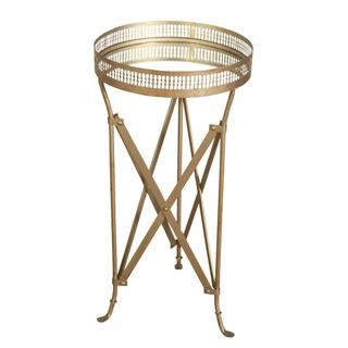Iron and Glass Accordion Side Table (India)  ™ Shopping