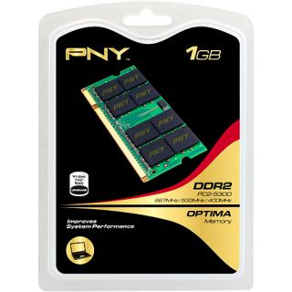PNY OPTIMA 1GB DDR2 667 MHz PC2 5300 Notebook / Laptop SODIMM Memory Module MN1024SD2 667