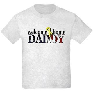 Welcome Home Daddy Flag Kids Graphic Tee
