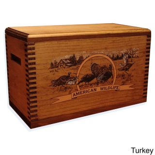 Wild Turkey Print Wooden Accessory Case   15820626  