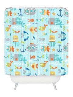 Sea Life Shower Curtain by DENY Designs