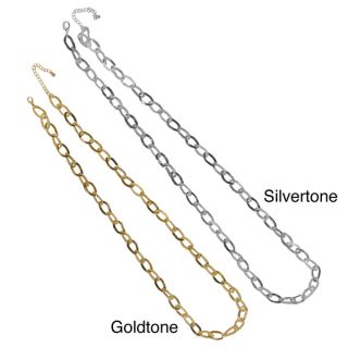 NEXTE Jewelry Silvertone or Goldtone Oval Chain Necklace   15422349