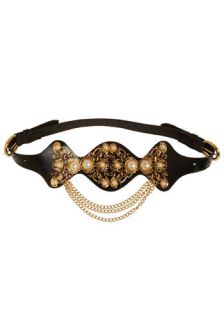 Vintage Indulge Yourself Belt in Black  Mod Retro Vintage Vintage Clothes