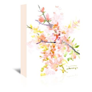 Cherry Blossom Sakura Painting Print on Wrapped Canvas by Americanflat