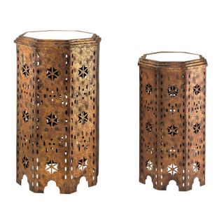Sterling Industries 2 Piece Moroccan Side Table Set