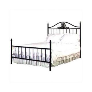 Grace Collection Coronet Wrought Iron Panel Bed