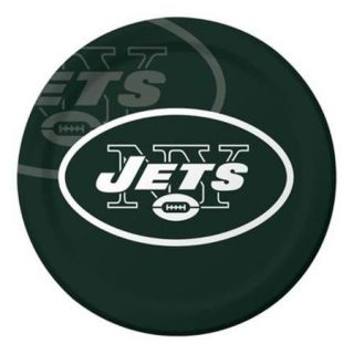 Creative Converting 429522 New York Jets 9 inch Dinner Plates   Case of 96