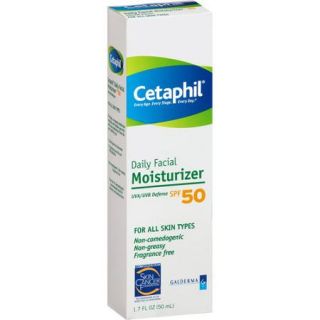 Cetaphil Spf 50 Facial Moisturizer Uva/Uvb Defense, 1.7 fl oz