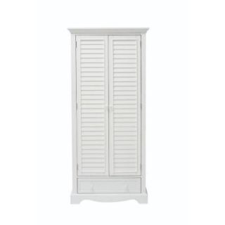 Home Decorators Collection Charlotte 6 Shelf Bookcase with Solid Wood Doors in White 2842800410