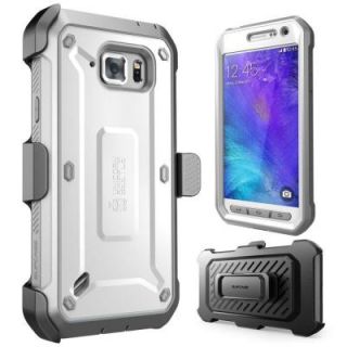 SUPCASE Galaxy S6 Active Unicorn Beetle Pro Full Body Case with Holster, White SUP GalaxyS6 Active BeetlePro White/Gray