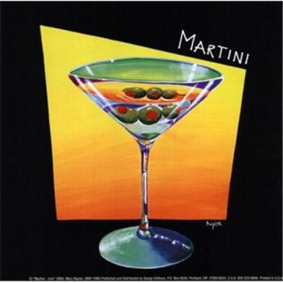TPC GAN3B P23NAY10M Martini Poster by Mary Naylor  6. 00 x 6. 00