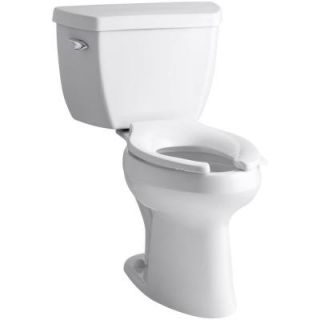 KOHLER Highline Classic 2 piece 1.6 GPF Single Flush Elongated Toilet in White K 3493 0