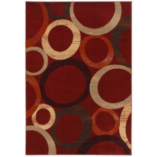 LR Resources Adana Red 7 ft. 9 in. x 9 ft. 10 in. Plush Indoor Area Rug ADANA80977RED799A