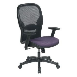 Office Star Professional AirGrid Back Manager's Chair in Grape 2387C 6352