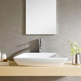 Fine Fixtures Modern White Vitreous China Vessel Sink