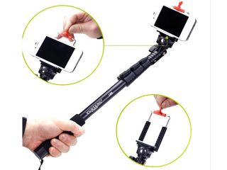 Yunteng C 188 Extendable Handheld Tripod Monopod + Adapter + Phone Clip for iPhone 5S 6 Samsung Gopro 1 2 3 3+ 4 Camera