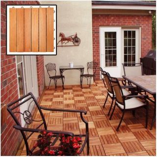 Vifah Outdoor Wood Deck Tiles   Brown